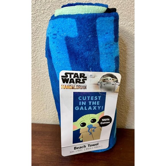 Star Wars Bath Star Wars Beach Towel Mandalorian Grogu Beach Towel